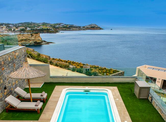 Ligaria Mare Villa Earth with private seaview pool