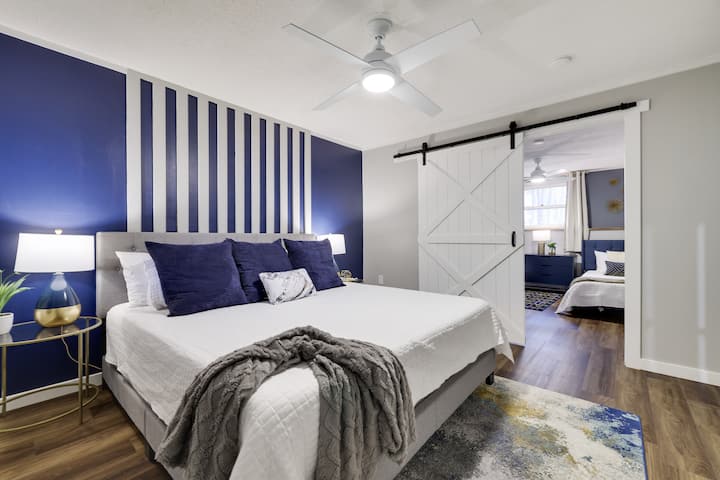 Indulge in the serene ambiance of our beautifully appointed cozy bedroom, designed for relaxation.