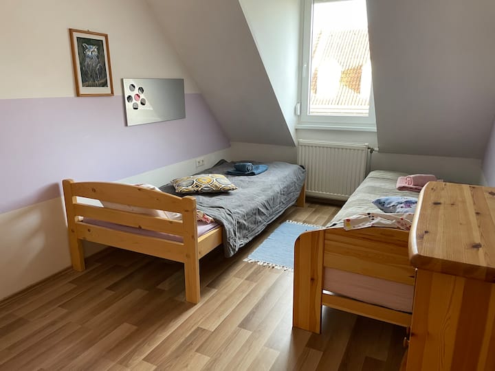 Two separate bedrooms.