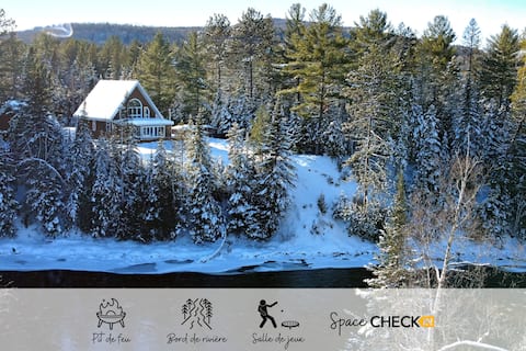 Chalet l'Hybride | Spa | Fireplace&Firepit | Games
