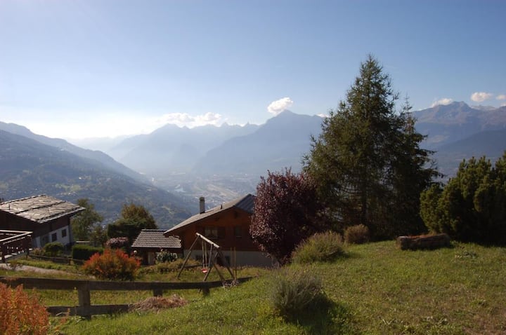 Appartement Dans Un Chalet à Nax Avec Jardin - Anzère