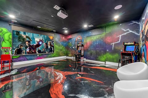 Themed 5BR 4BA, By Disney w/ Pool, Hot Tub, Arcade