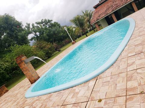 Casa de campo com piscina em condomínio, Bofete SP