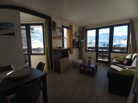 Annonce Airbnb populaire: Belle Plagne 36m2 6pers + Parking à La Plagne Tarentaise