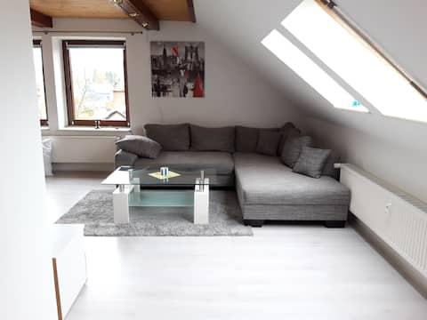 Beliebte Airbnb-Anzeige: Roof flat overlooking Zwönitztal in Erzgebirge in Erzgebirgskreis