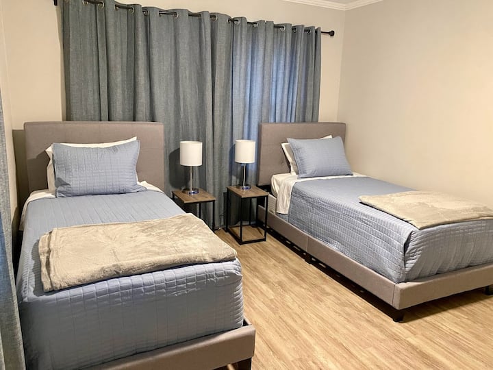 Tretia spálňa má samostatné postele.