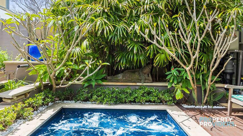 Four Bed Tropical Oasis with Spa in Manly.