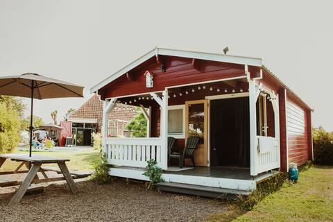 Cottage in a rural environment on a small campsite