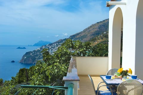 Casa Raffaele, terrace with solarium and sea view