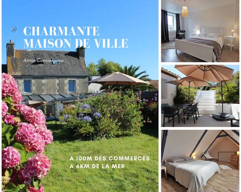 Charming Townhouse 6km from the sea