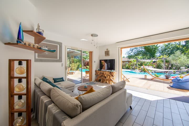 Chic Et Cosy, Villa Piscine Lagon Jacuzzi - Lège-Cap-Ferret