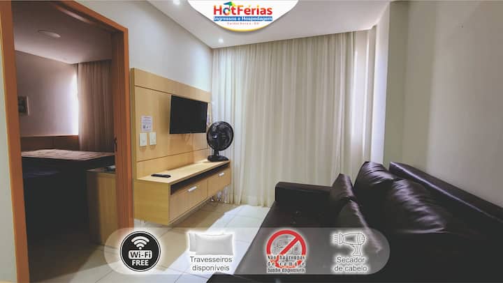 Everest Flat,próx. Ao Water Park/boulevard/riviera - Caldas Novas