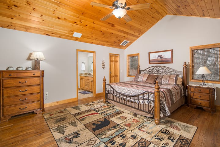 Master bedroom located on the main floor.