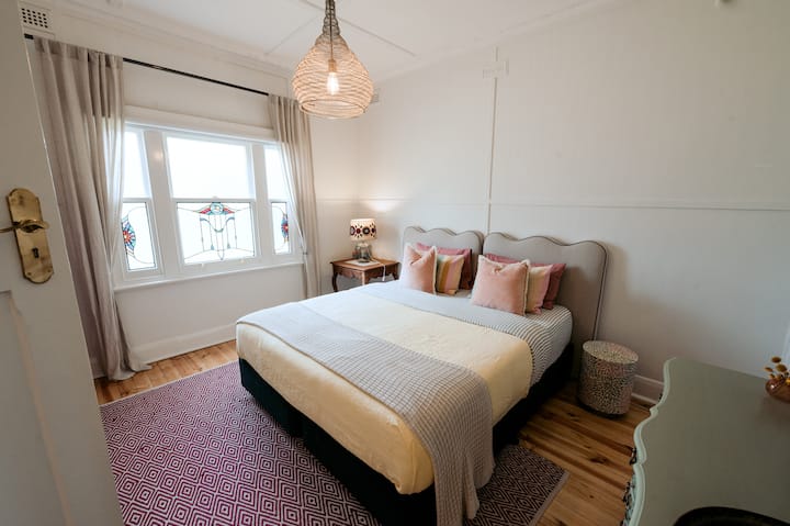 Bedroom 3.  Calming, pretty and cosy.