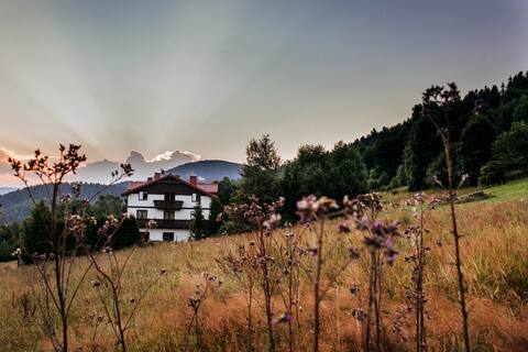 Cozy home with magical mountain view