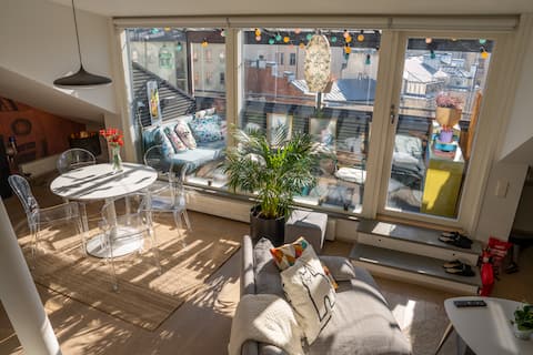Top performing Airbnb: Stylish Penthouse Loft with rooftop view with A/C in Alppiharju