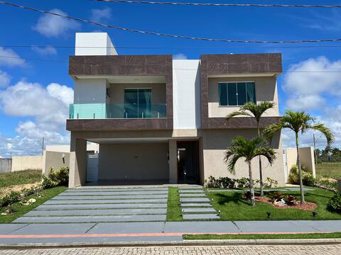 New luxury house in condominium foot in sand