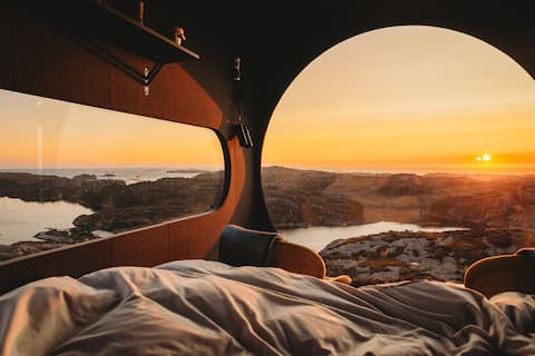 Top performing Airbnb: View of the North Sea. Sotra Glamping. in Øygarden