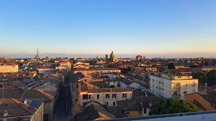 Panoramic apartment over Ravenna’s city center