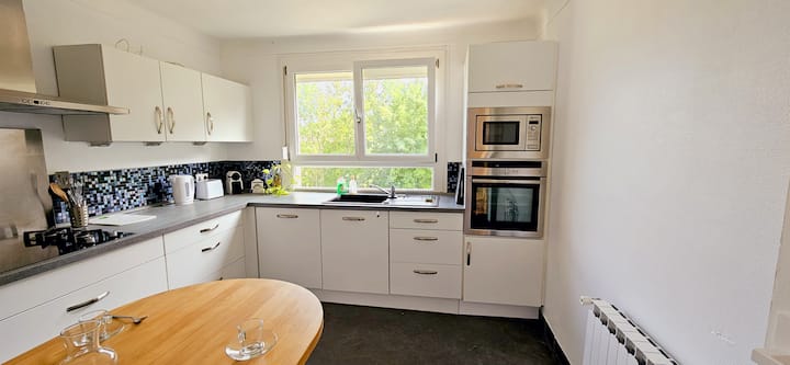 Cuisine moderne avec plaques induction