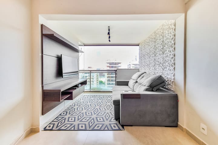 Cobertura encantadora,vista panorâmica da Barra