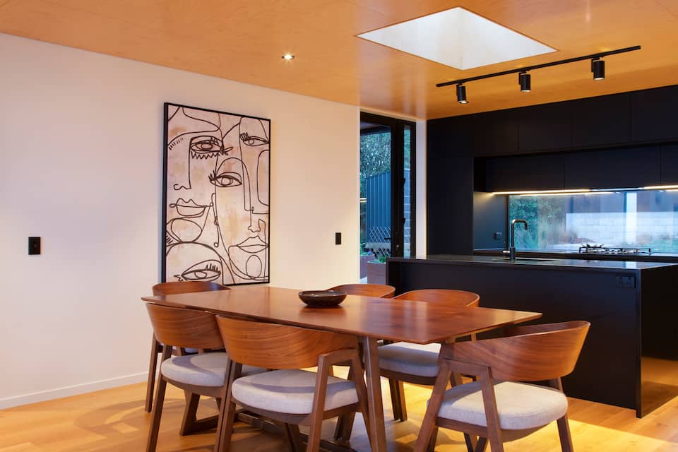A black-timber house above Piha Beach, Piha, Auckland, New Zealand, photo 7 of 10