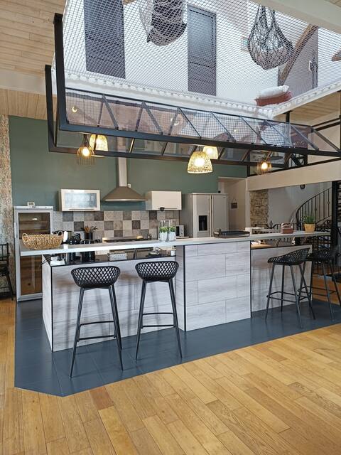 Old chapel renovated in a loft style.