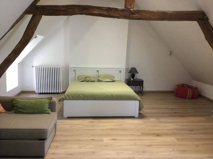 Grande Chambre Privée, Cuisine,sdb,parking,jardin - Belleville-sur-Loire