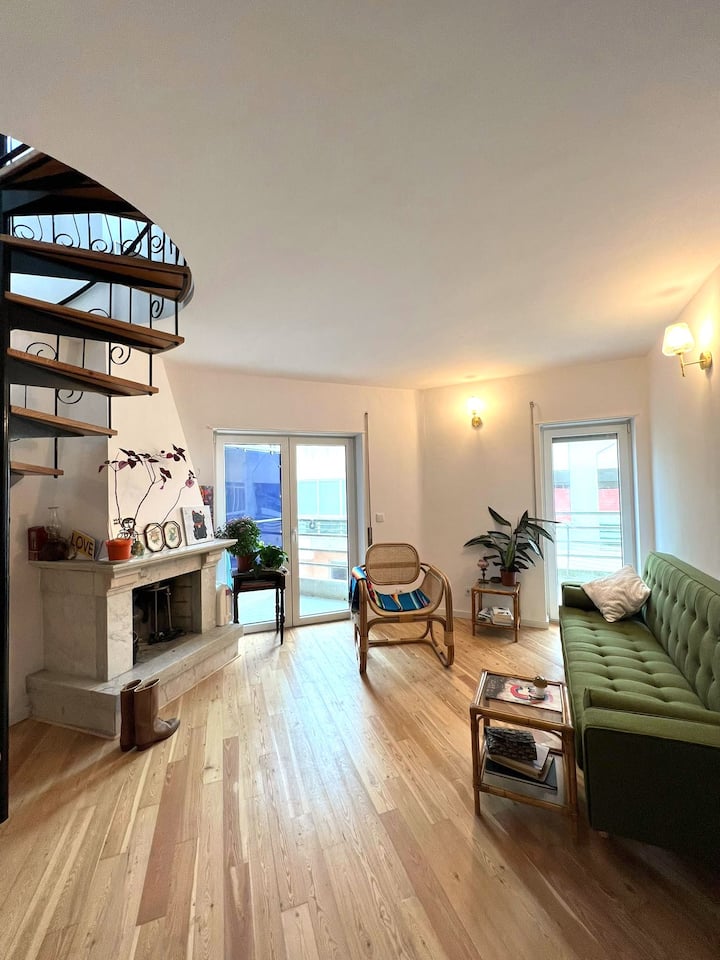 Lovely 2-bedroom Duplex With Terrace Ocean View - Costa da Caparica