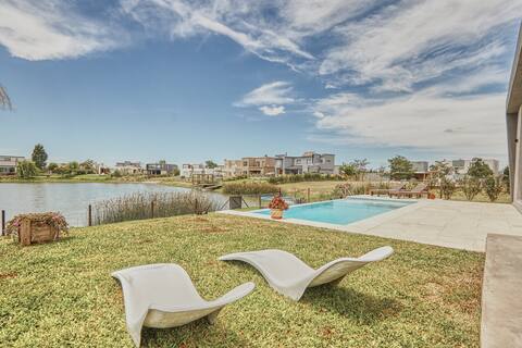 Awesome house on the lagoon.