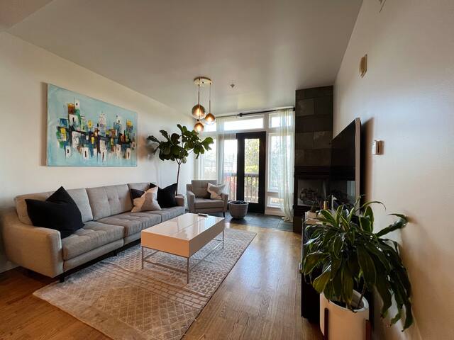 2BR Potrero condo with patio walkable to 18th St