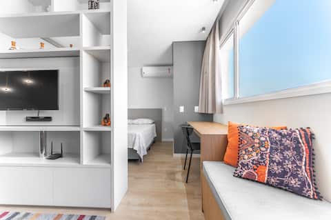 Stunning view: studio p/ 4P | vacancy | WIFI