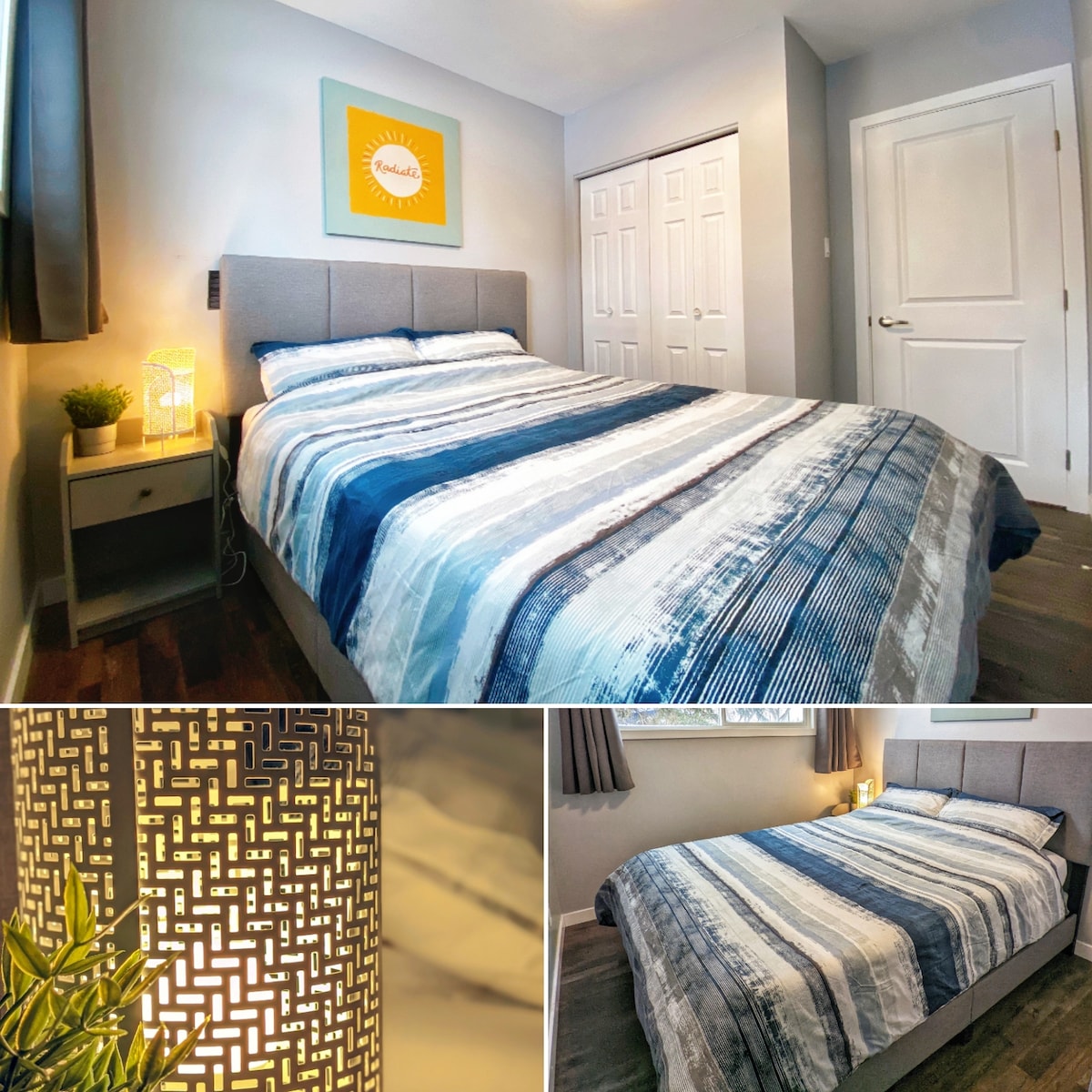 # 2间卧室，配有一张标准双人床。