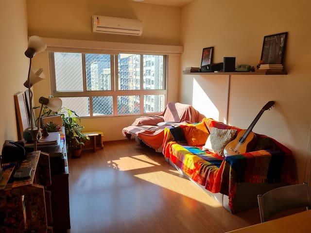 Copacabana/Ipanema, 3qts, vaga, praia e metrô!