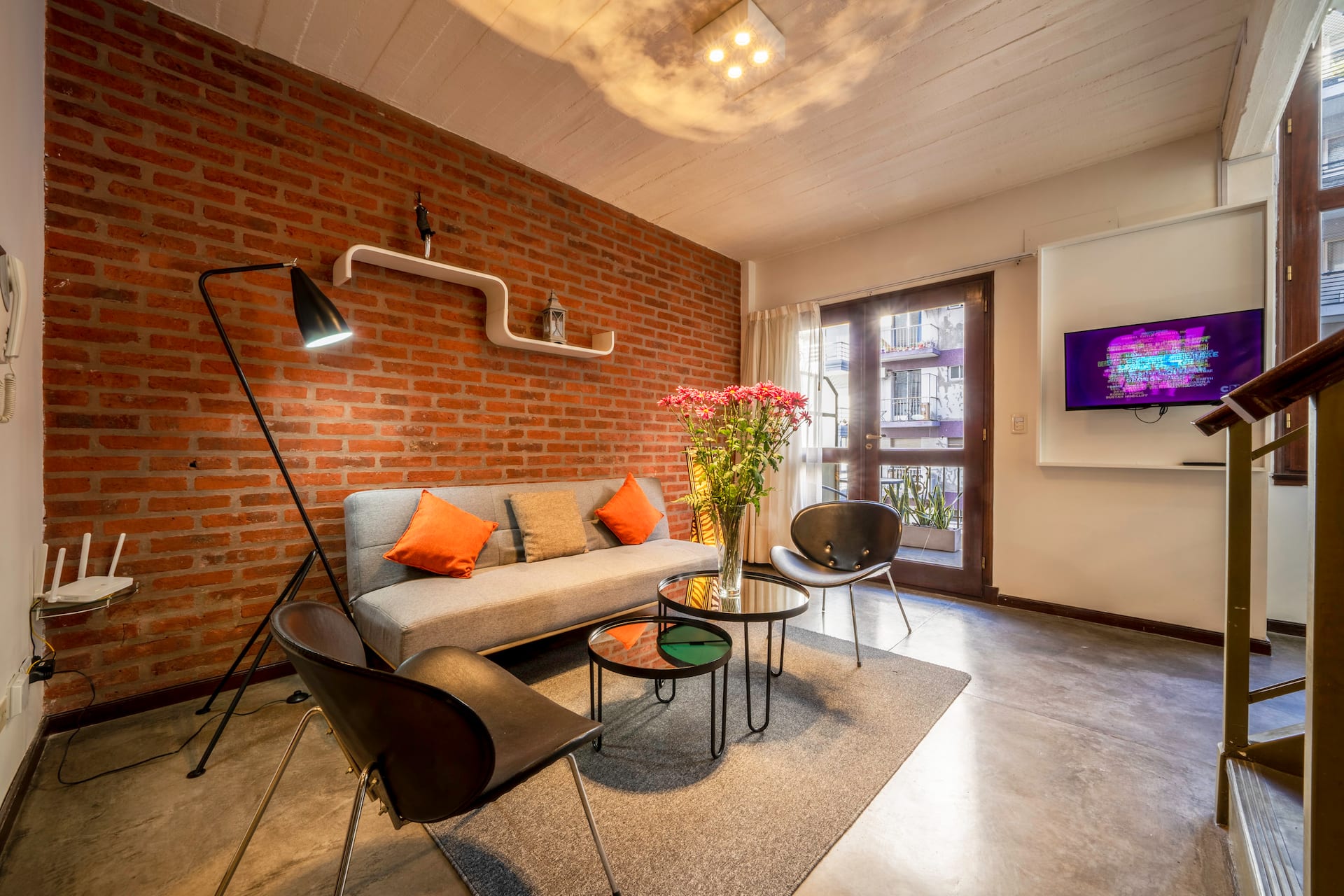 Loft de 2 ambientes em Recoleta, de frente para a praça