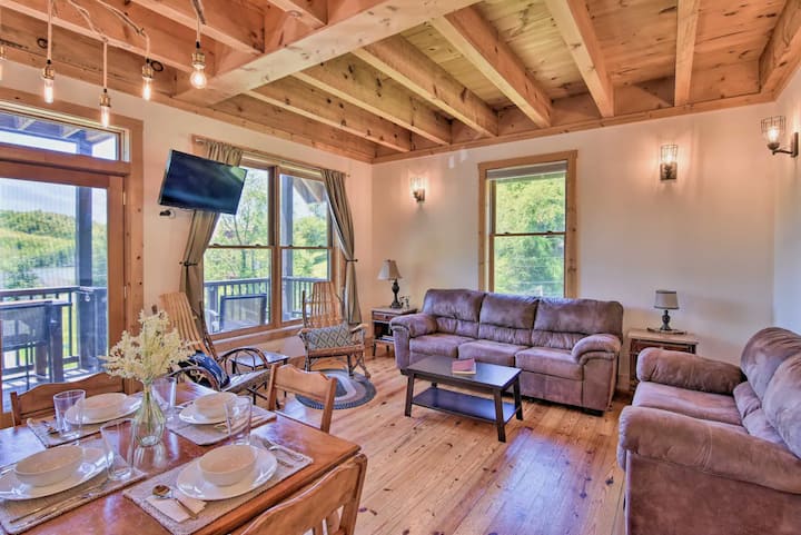 Cozy living room with tv to stream your favorite shows