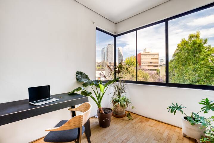Condesa-Roma 2BR/2BA. Private Terrace. gallery image 5