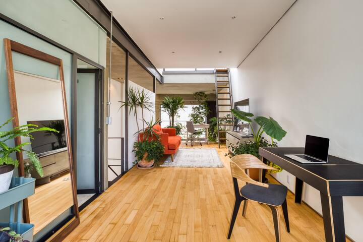 Condesa-Roma 2BR/2BA. Private Terrace. gallery image 4