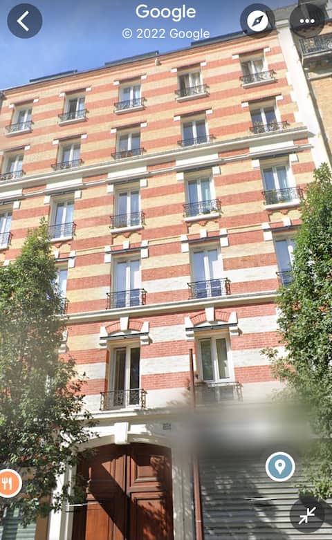 Studio fully-equipped with terrace, Jatte island.