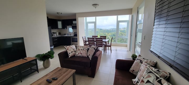 Dhoma e ndenjjes/Zona e ngrënies dhe kuzhinës. 