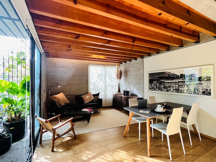 Design Town House Sanctuary next to Chapultepec Houses for Rent in