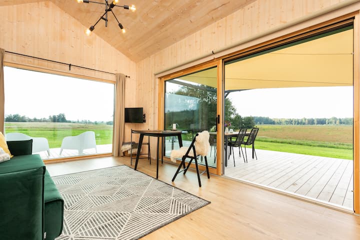 Modern Tiny Home With Hot Tub #Riversidehome3 - Estonia