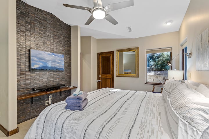 Primary bedroom with private bathroom.