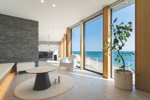 Relaxing villa overlooking the sea