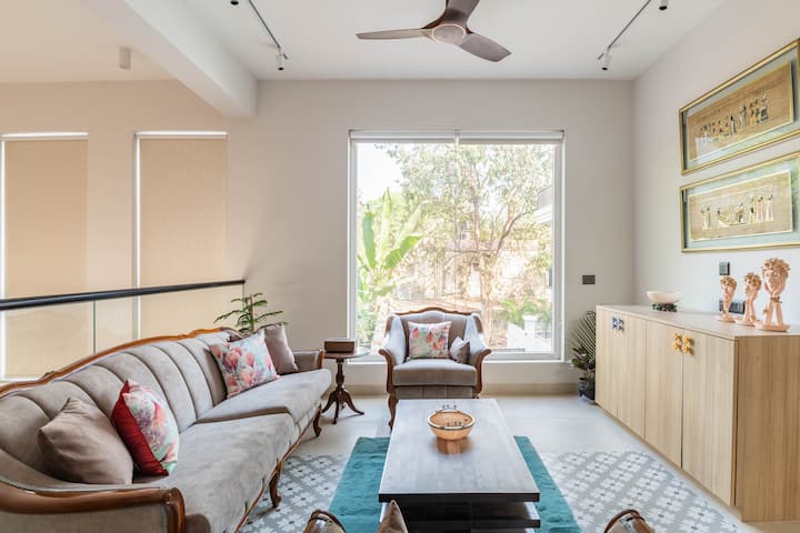 Elegantly appointed living room with classical touches that create a cozy ambiance.
