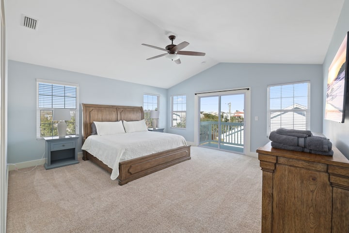 Dormitorio principal, cama tamaño king