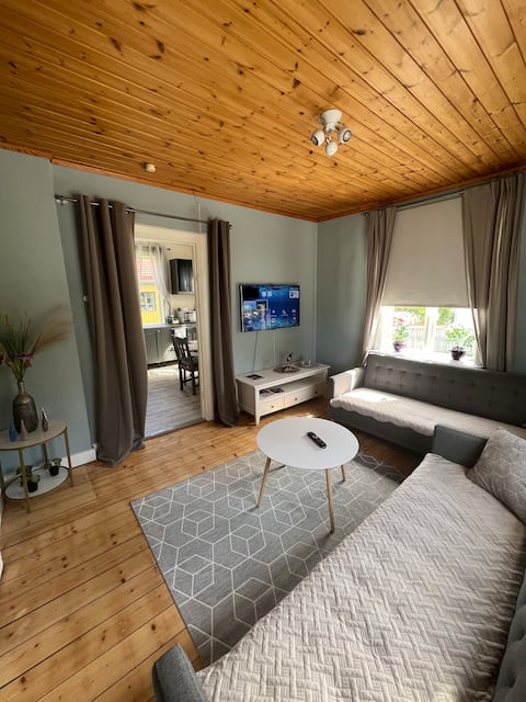 Entire apartment with garage.