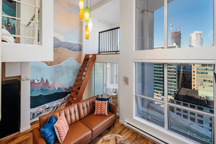 Loft Tendance Au Cœur Du Centre-ville Pour 5 Personnes - Vancouver