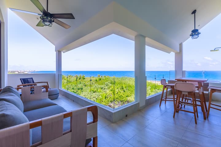 Brandneues Full-service-haus - Penthouse-apartment + Haupthaus - Isla Mujeres