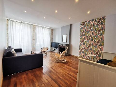 Charming - 105m² apartment 15 min from Orleans